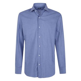 Barba Hombre, Camisas, Azul, Talla: 4XL