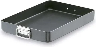 Lacor Bandeja Rustidera Lacor Aluminio Antiadherente Asa Abatible 40 X 30 X 6.2 Cm Bandeja Horno Antiadherente Lacor