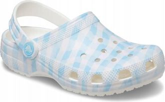 OEM Zuecos Crocs Classic Guinga Para Ni&ntilde;os 210988 C12eu 2930 Blanco Azul