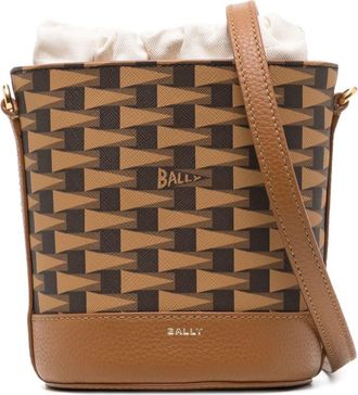 Bally mini Pennant bucket bag - women - Thermoplastic Polyurethane (TPU) - OS - Brown