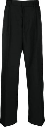 Winnie New York wool-blend straight trousers - Black
