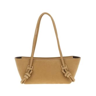 Hereu Shoulder Bags, female, Beige, Size: ONE SIZE Fleca Knotted-Handle Shoulder Bag