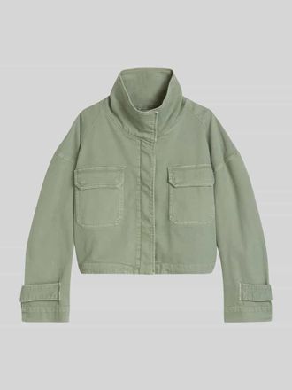 Marc O'Polo Relaxed Fit Jeansjacke aus Baumwoll-Mix in Hellgruen, Gr&ouml;&szlig;e S