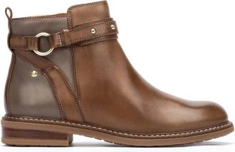 Pikolinos Aldaya Zipper Boot - Dames - Enkellaarsjes - Groen - 35 EU - Leer - Schoenen