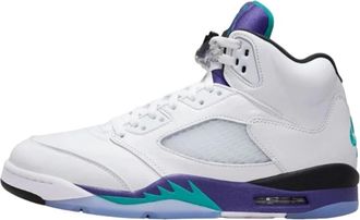 Nike Jordan 5 Retro Grape (2025) - Heren - Fitnessschoenen - Wit - 43 EU - Leer - Fitness
