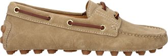 Tod's Tods Mujers Mocasines Gommino Ante Beige/Galleta