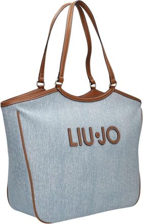 Liu Jo Dames, Tassen, Blauw, Maat: ONE Size Katoen
