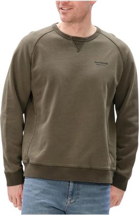 Anerkjendt Aksun Japans Sweatshirt - Heren - Sweatshirts - Groen - S - Katoen - Hoodies & sweatvesten
