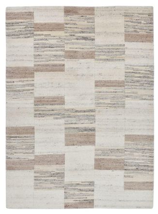 THEKO Alfombra moderna hecha a mano, de lana sin te&ntilde;ir