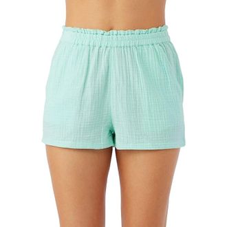 O'Neill Carla Shorts Womens Ocean Double Gauze Elastic Waist DSGL1266