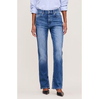 DL1961 Patti Side Slit Straight Leg High Rise Jeans in North Current Vintage at Nordstrom Rack, Size 29