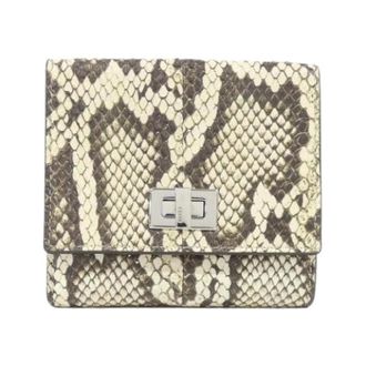 Fendi Pre-owned Wallets, male, Multicolor, Size: ONE SIZE Pre-owned Selleria Peekaboo Elaphe Wallet