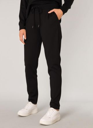 Base Level Sweathose BASE LEVEL YOAN, Damen, Gr. 36, N-Gr, schwarz, Sweatware, Obermaterial: 60% Viskose, 35% Polyamid, 5% Elasthan, unifarben, lang, Hosen Sweat