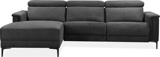 HOME AFFAIRE Ecksofa »Lund, L-Form, 261cm, man. o. elektr. Relaxfunktion (mit USB-A)« und Kopfteilverstellung