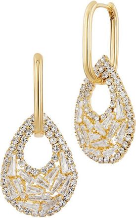 Savvy Cie Jewels Cz Dangle Earrings