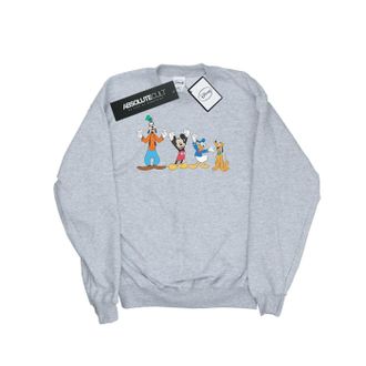 Disney Heren Mickey Mouse Friends Sweatshirt (Sportgrijs)