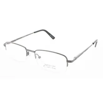 Signature Unisex Grey Rectangular Eyeglass Frames 1085Gunmetal50