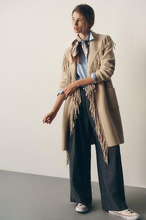 NVLT Eyelash Wrap Coatigan Sweater