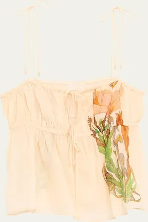 Ulla Johnson Water Blossoms Tallulah Coverup Top