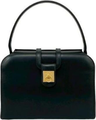 Celine Pre-owned Kalfsleren Handtas - Dames - Vintage Handtas - Zwart - ONE Size - Leer - Vintage