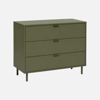 Sweeek C&oacute;moda De Madera Y Metal Con 3 Cajones