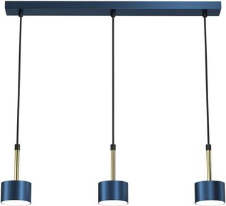 Milagro Lámpara colgante arena azul/oro 3xGX53