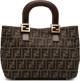 Fendi Pre-owned Fendi Small Zucca Canvas Twins Tote Ladies CKBBMU4QQFFQ3PRX