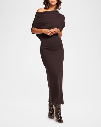 Ramy Brook Chet One-Shoulder Sweater Dress