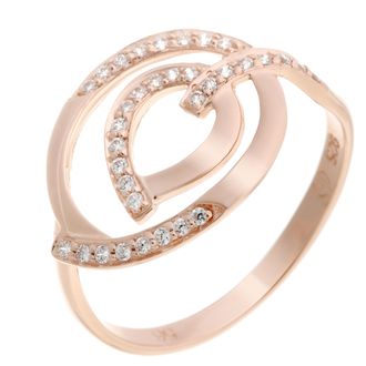 Orphelia Dames 925 Sterling Zilveren Ring - Roze ZR-7114/RG