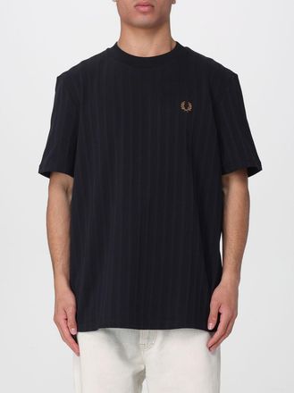 Fred Perry T-shirt in cotone piqu&eacute; con logo ricamato