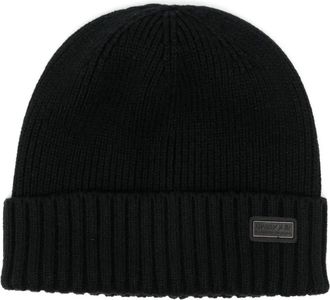 Barbour ribbed knit beanies - men - Polyamide/Wool/Cotton - One Size - Black