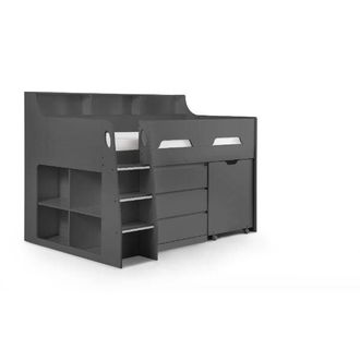 Julian Bowen Jupiter Single Bed Midsleeper Anthracite - Julian Bowen | TJ Hughes