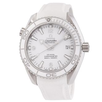 Omega Pre-owned Omega Seamaster Planet Ocean White Dial Ladies Watch 232.32.42.21.04.001