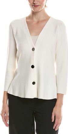 Anne Klein V-Neck Peplum Jacket
