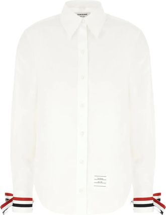Thom Browne Camicia con nastro - Bianco