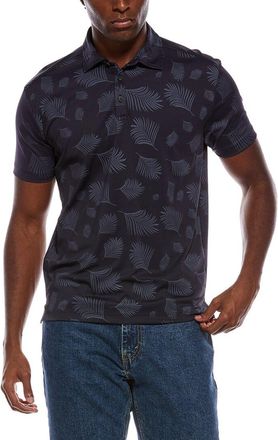 Vintage 1946 Two Tone Floral Printed Pique Polo Shirt