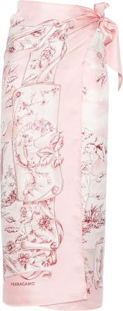 Ferragamo Floral-print Pareo