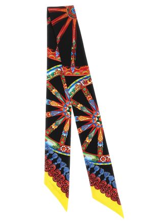 Dolce & Gabbana Womens Multicolor Silk Foulard Accessory
