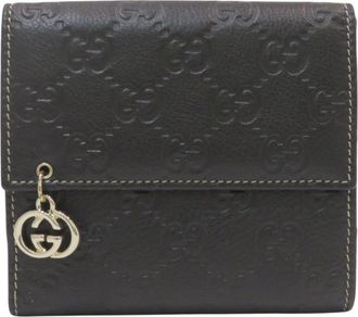 Gucci Black Leather Wallet (Bi-Fold) (Pre-Owned)