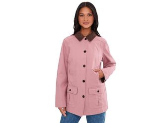 L.L.Bean Adirondack Barn Coat Flannel Lined Womens Jacket Washed Orchid : SM, Canvas/Cotton