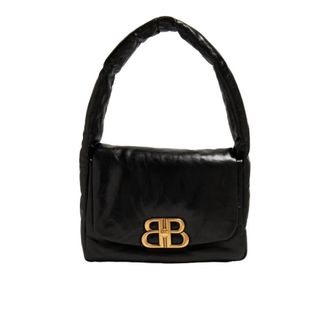 Balenciaga Black Small Monaco Shoulder Bag