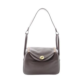 Herm&egrave;s Pre-owned Vintage Schoudertas - Dames - Pre-owned - Grijs - Maat: ONE Size Leer