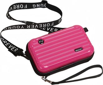 Generic Mini Luggage Crossbody Bag - Stylish and Durable Hard Shell Travel Purse with Adjustable Forever Young Strap for Women - Rose Red, Rose Red, Small, ro