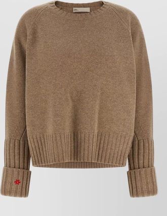 Tory Burch wool relaxed-fit crew-neck sweater