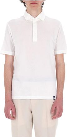 Drumohr Polo Shirts, male, White, Size: XL Polo in cotone ice cotton