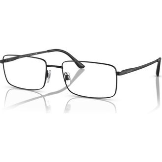 Giorgio Armani 59mm Rectangle optical glasses in Black at Nordstrom