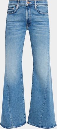 Mother Sidestepper Twist Sneak Wide-Leg Jeans