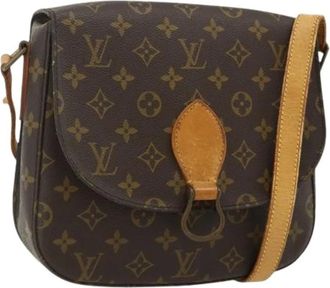 Louis Vuitton Pre-owned Cross Body Bags, female, Brown, Size: ONE SIZE Pre-owned Saint Cloud Shoulder Bag