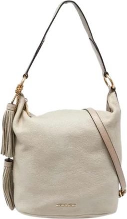 Michael Kors Tweedehands leren handtassen - Dames - Vintage Handtas - Beige - ONE Size - Vintage