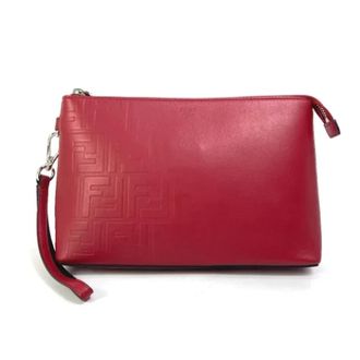 Fendi Pre-owned Clutches, male, Red, Size: ONE SIZE Pre-owned Leather fendi-bags